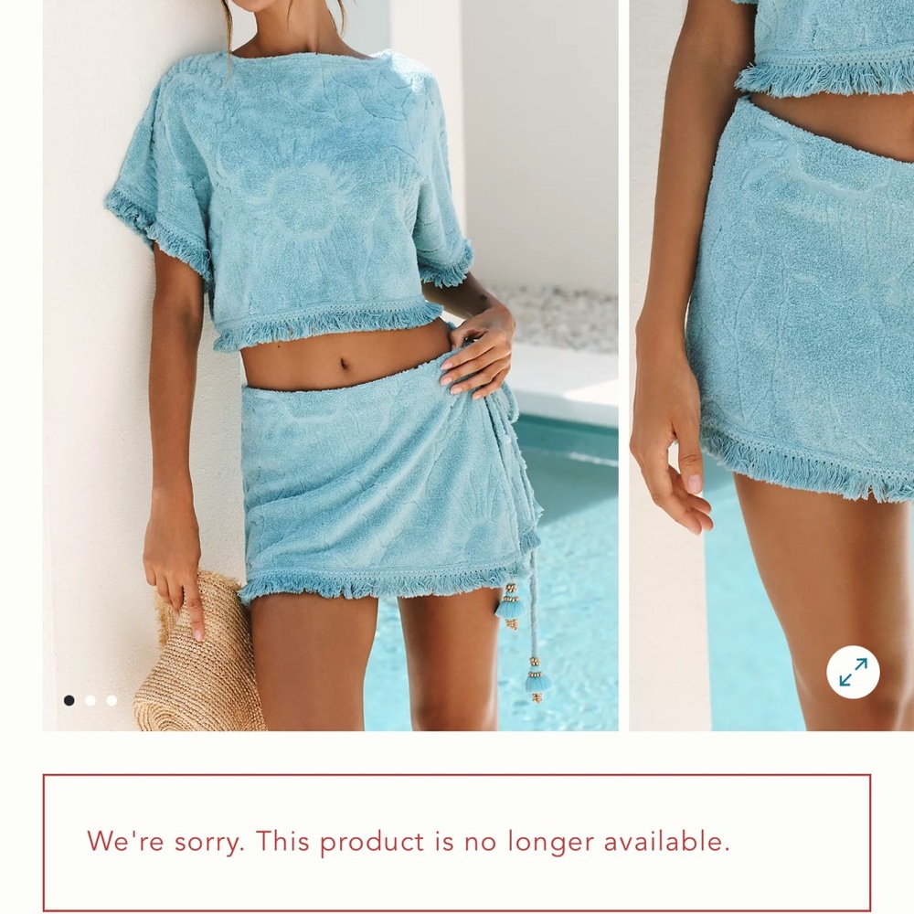 Stylish Blue Two-Piece Dress